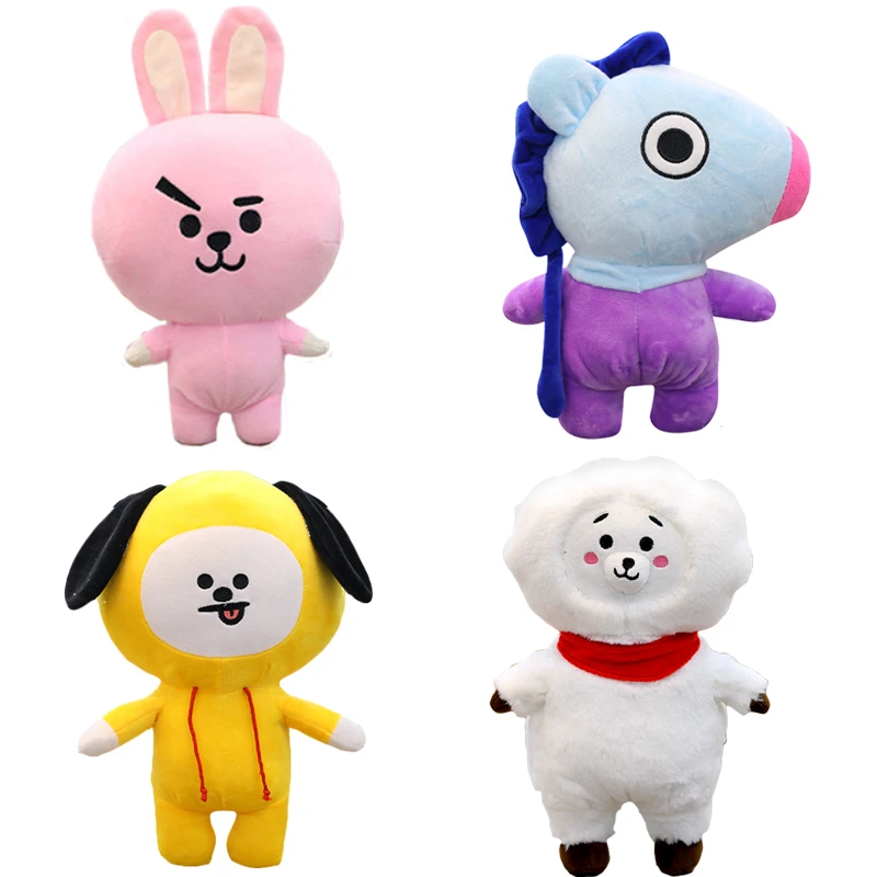 

kpop-bt21 plush toy Bangtan Boys doll hobby collection stuffed Toy TATA VAN COOKY CHIMMY SHOOKY KOYA RJ MANG doll lovely present