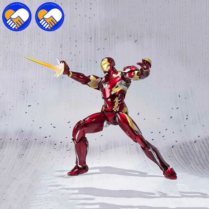 NEW S.H. Figuarts Iron Man Mark XLVI Action Figure 1/6 Scale Painted Figure IronMan Mk46 Marvels Avengers Civil War Toy Brinqued