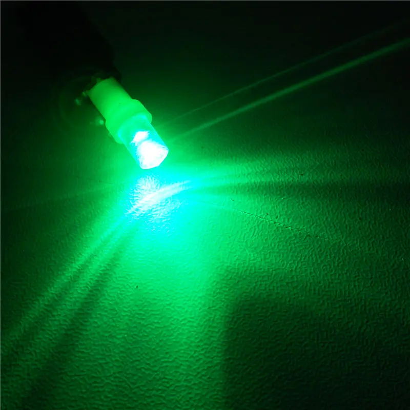 Лампа светодиодная автомобильная 5 мм 24 светодиодный W1.2W W2.3W W2X2.6d|t5 green led|light for carcar