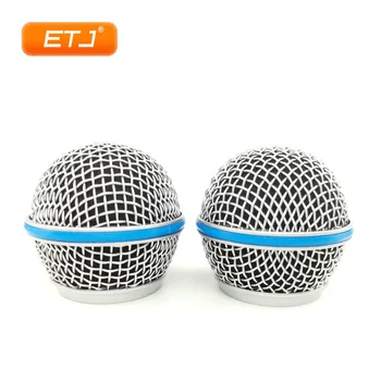 

2pcs Microphone Replacement Mesh Grille Ball Head Mesh Microphone Accessories Fit For Shure Beta58 SM58s