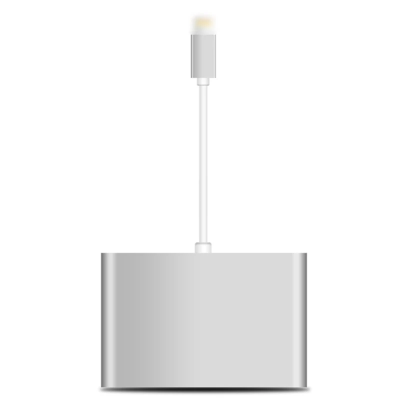 Портативный Mirrorlink для Apple интерфейс к HDMI VGA AV Аудио Видео адаптер для iPad iPod iPhone 5 6 7 8 X