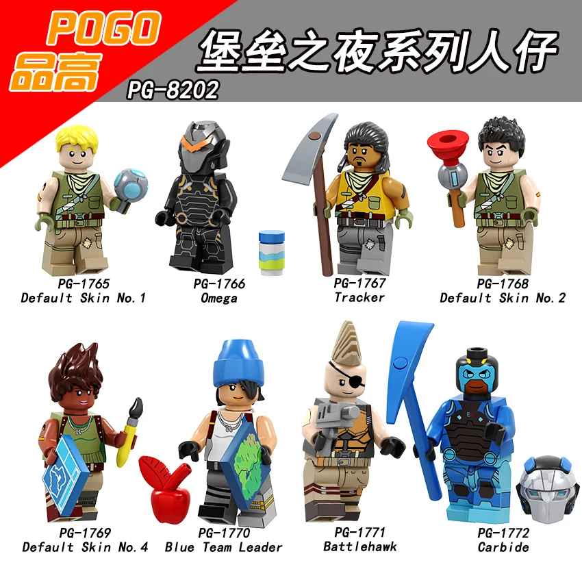 

Single Sale PG8202 POGO Default Skin No.1.2.4 Omaga Tracker Battlehawk Carbide Blue Team Leader Toys