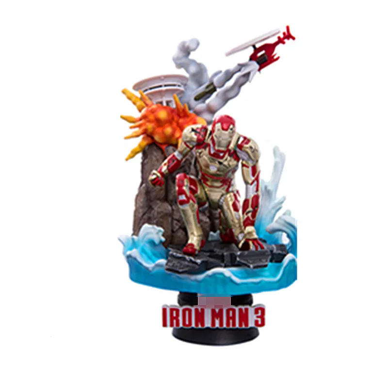 

Avengers:Infinity War Iron Man 3 Superhero MK-42 Scene Figurines PVC Action Figure Collection Model Toy X1414