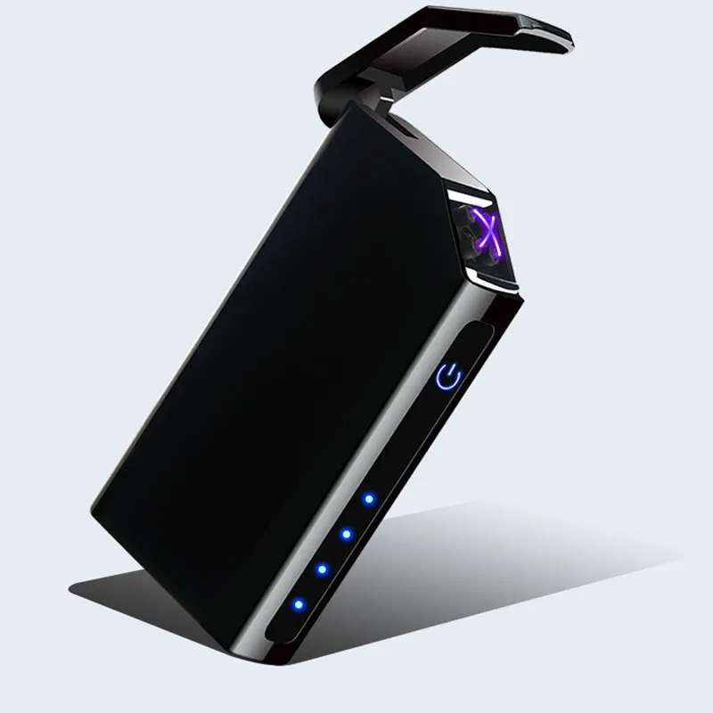 Двойная дуговая Индукционная Зажигалка плазменная USB меняющая ветрозащитная