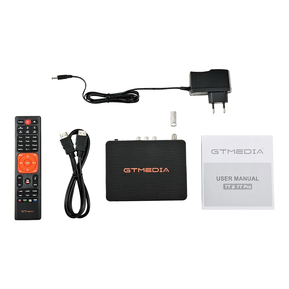 GTMEDIA TT Pro DVB-T2 DVB-C ТВ тюнер приемник DVB T/T2 tv Box HDMI H.265 HD 1080P цифровой HD наземной станции для Испания Россия