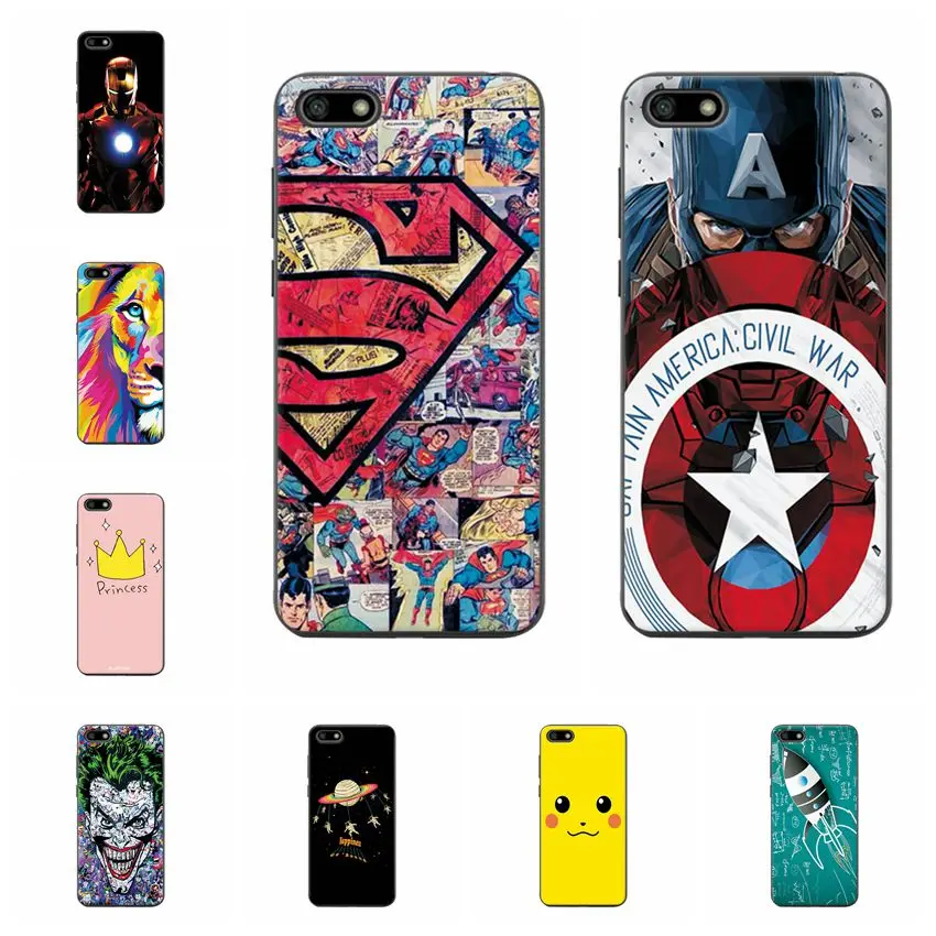 Captain America Phone Case For Huawei Honor 7A 5.45'' Ample Soft Silicone Cover DUA-L22 Russian Coque Capa |