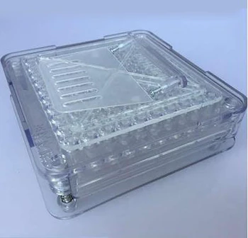 

100 Holes Transparent 0# ABS Capsule Boards, Manual Capsule Filling Machine With Tamping Tool---6 parts