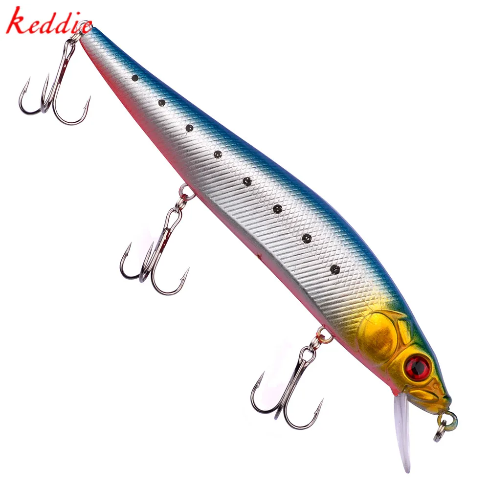 

1 PCS 14 cm 23g Fishing Bait Minnow Hard Disk with 3 Fishing Hooks Fishing Equipment Bait Eyes peche crankbait pesca jerkbait 1