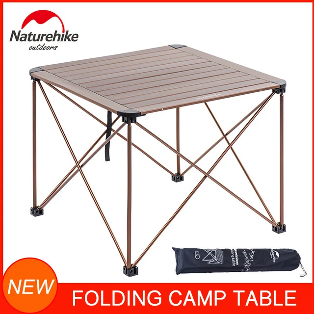  Naturehike Portable Camping Side Tables with Quality Aluminum Table Top Ultralight Folding Table in
