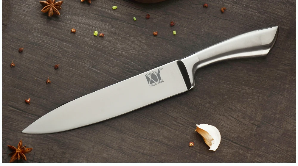 XYj набор кухонных ножей из нержавеющей стали, нож шеф-повара, японский нож для нарезки овощей, ультра-тонкие кухонные аксессуары, столовые приборы