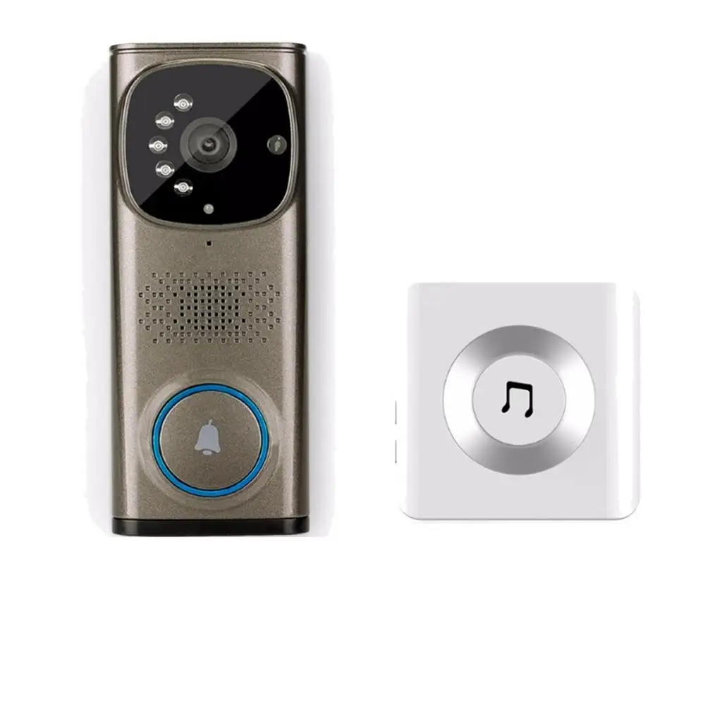 

Smart Home HD Video Doorbell Camera Wifi Two-Way Talk Wireless Door Phone Real-Time Video Speaker Intercom System F1407D
