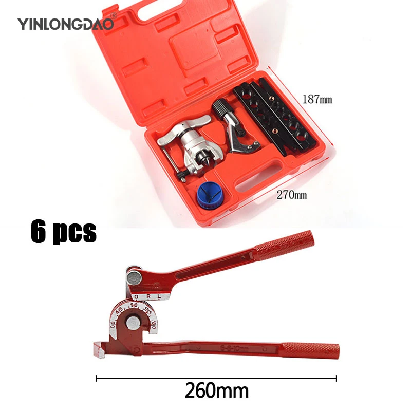 

1Set Refrigeration Repair Tool Copper Tube Reamer Expander 6/8/10mm three-in-one Metric/ Inch 180 Degree Manual Pipe Bender