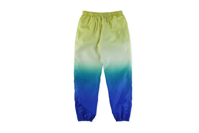 18ss week 8 Gradient Track 1:1 High Quality Men Women Pant Hip Hop Panelled Sweatpants Drawstring Joggers Sweat Pants