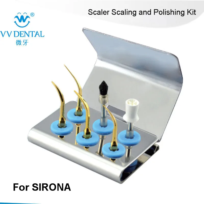 High Quality Dental Lab Equipment scaler scaling and polishing kit gold