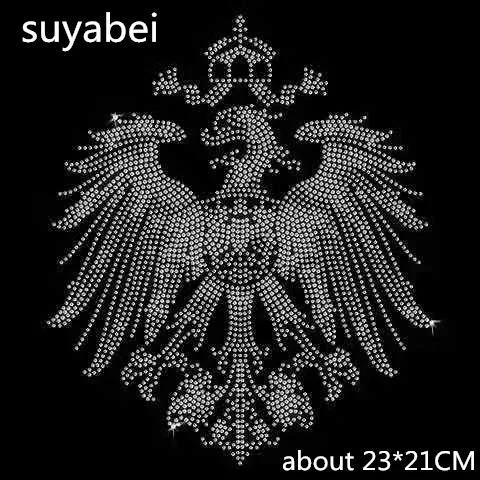 

2pc/lot Crown Animal design stones hot fix rhinestones sticker designs iron on transfer fixing rhinestones applique patches