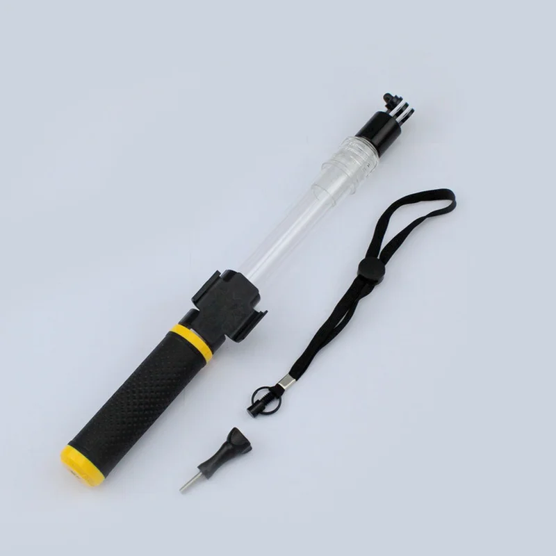

GOPRO Telescopic Waterproof Transparent Crystal Selfie Stick Rod Underwater Handheld Selfie Artifact with Remote Control Slot