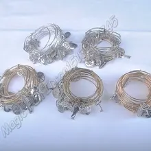 5 шт. позолоченный серебряный браслет Новейшие женские модные шармы из металлических сплавов регулируемые расширяемые браслеты