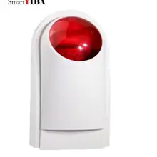 Smartyiba резервного копирования Батарея приведенный Строб Siren Беспроводной сирена красный flash сирена для g90b плюс Охранной Сигнализации Системы