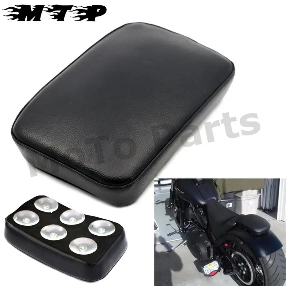 Motorcycle Rear Passenger Seat Pillion Pad Suction Cup Sitting Cushion