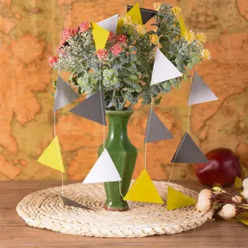 

4M Large Size Colored Paper Bunting Flag Decoration Home Hanging Decoration For Baby Shower Wedding Party