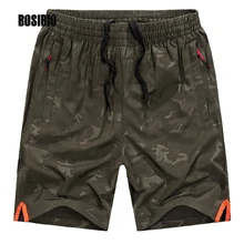 Летние мужские камуфляжные шорты большого размера Быстросохнущий полиэстер эластичный пояс свободные шорты милитари дышащие до колена L-8XL 811
