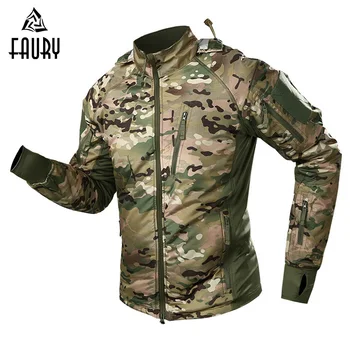 

Mens Fashion Camouflage Hoodie Military Jacket Men Waterproof Coat Winter Warm Clothes Men's Windbreaker Coat Male Outwear