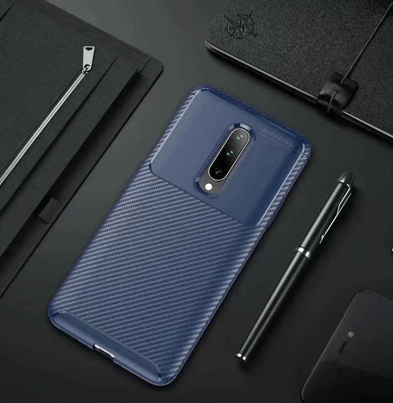 Case For OnePlus 7 Cover Armor Shockproof Carbon Fiber Scratch Resistant Soft Silicone Cover For OnePlus 6T 6 Case (14)