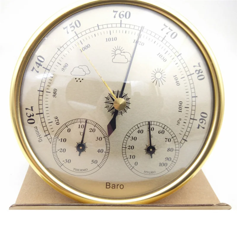 

1pcs Wall Mounted Household Thermometer Hygrometer High Accuracy Pressure Gauge Air Weather Instrument Barometers