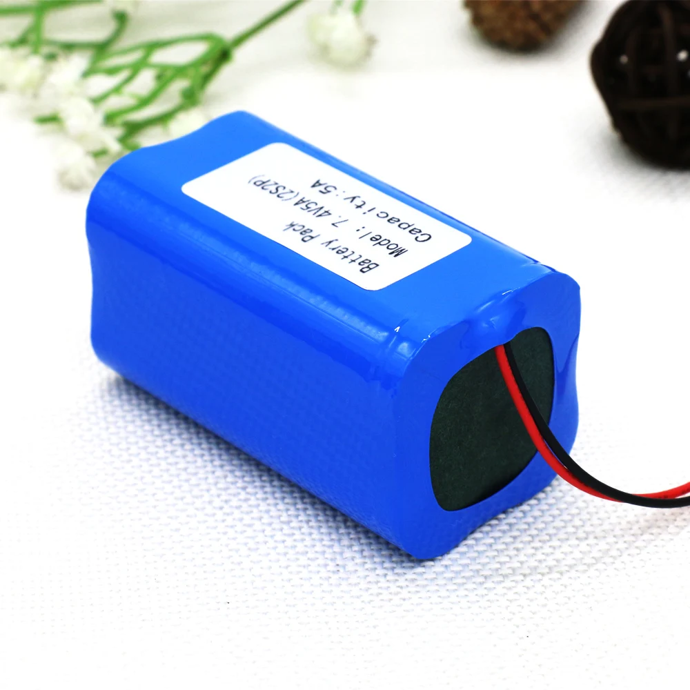 KLUOSI 7,4 V/8,4 V 2S2P 5000mAh аккумулятор 18650 батарея 5Ah аккумуляторная батарея для велосипедных фар/CCTV/камеры/Электрический