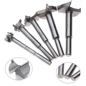 

ZENHOSIT 15-35mm HSS Titanium Coated Forstner Drill Bit Flat Wing Hole Saw Wood Drilling Tools for Woodworking Hole Cutter 5pcs