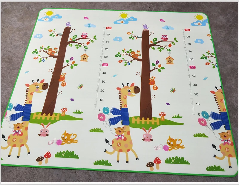 Baby Play Mat 200x180x2cm Developing Mat for Children Tapete Infantil Waterproof Two Sides Soft Children Foam Puzzle Carpet  (2)