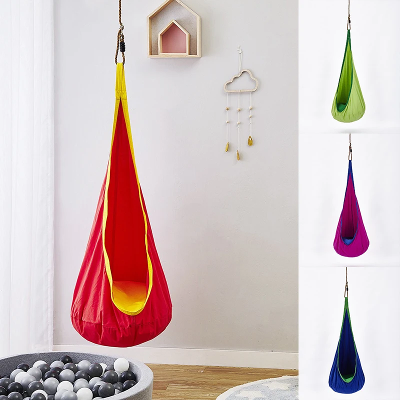 idYllife Hammock Indoor Outdoor for Children Kids Boys Swing Hanging Chair Girls Seat Gift Home Decoration Toy Playing Cushion idYllife Hammock Indoor Outdoor for Children Kids Boys Swing Hanging Chair Girls Seat Gift Home Decoration Toy Playing Cushion