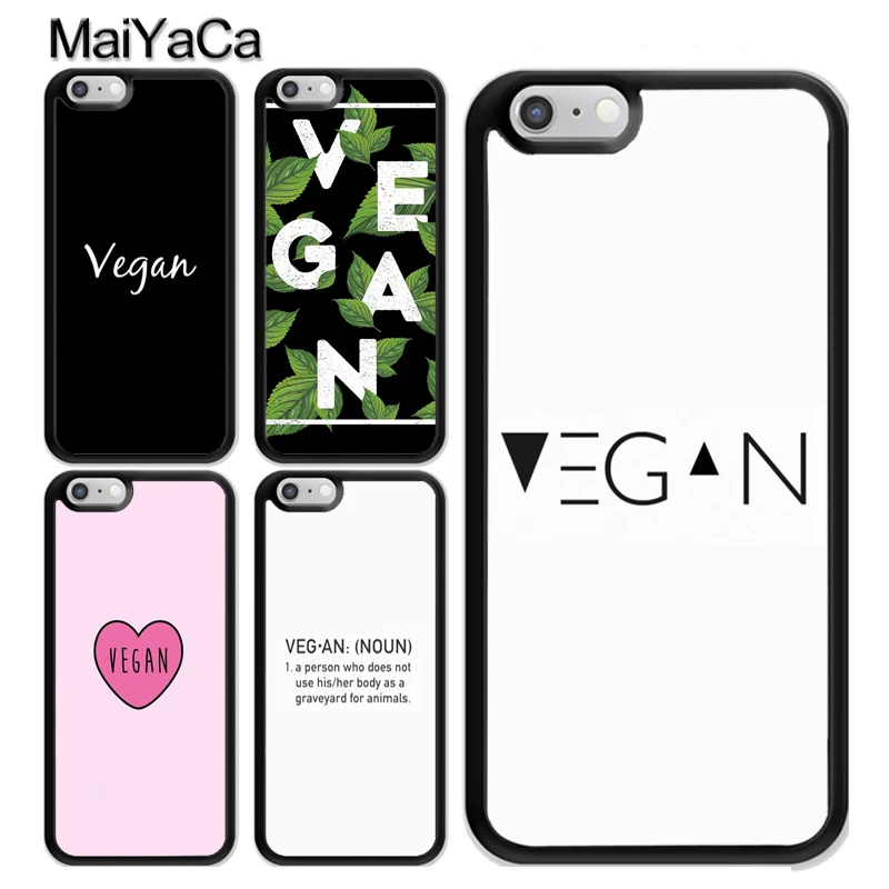 

MaiYaCa VEGAN VEGGIE Soft Rubber Cover For Apple iPhone X XR XS MAX 8 7 6 6S Plus 5 5S SE TPU Phone Cases