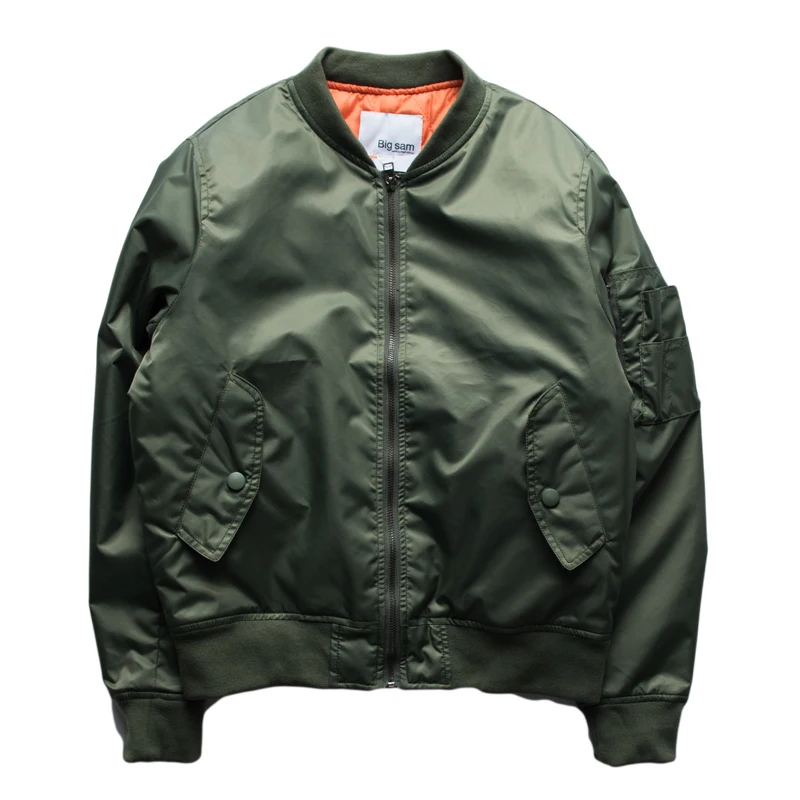 Bomber Jacket Men Brand Solid Color Long Sleeve Men Jacket Casual Streetwear Windbreaker Baseball Jacket Military Army Green Bomber Jacket Men Brand Solid Color Long Sleeve Men Jacket Casual Streetwear Windbreaker Baseball Jacket Military Army Green