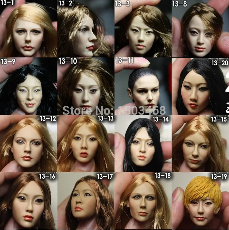 

1/6 scale figure accessories beauty girl headsculpt Head shape carved for 12" Action Figure Doll.Not included body and clothes