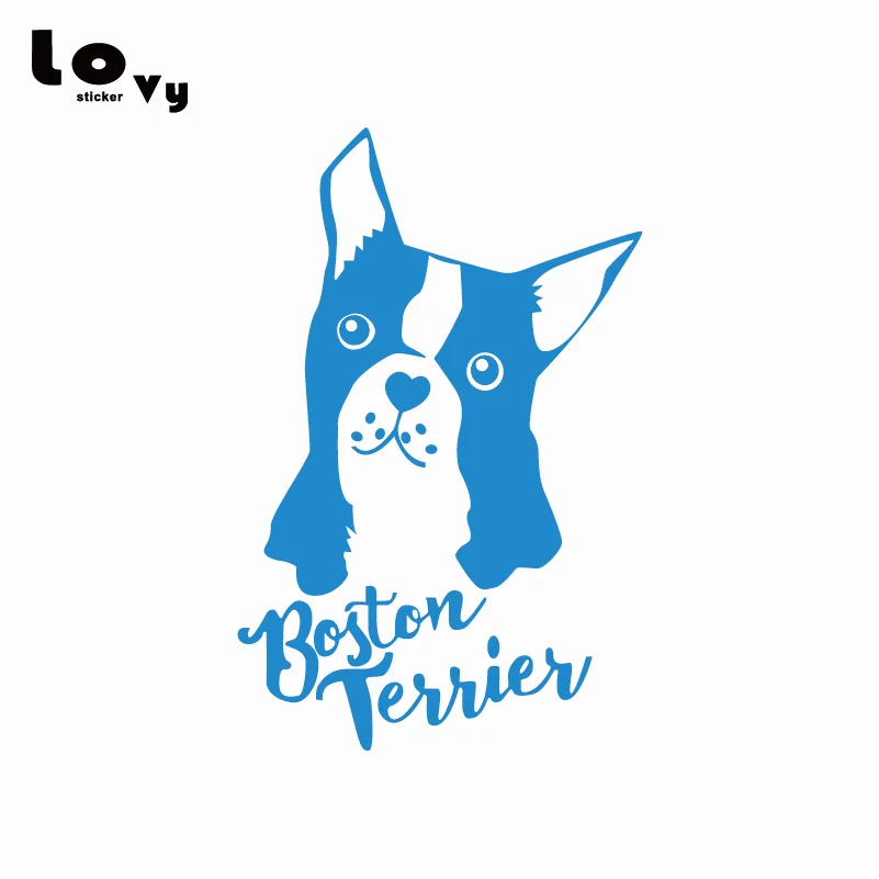 Настенный стикер Boston Terrier Silhouette Виниловая наклейка на стену для детской комнаты