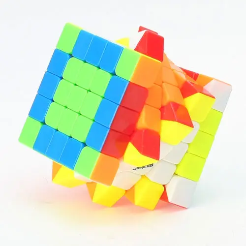 QiYi WuShuang 5x5x5 скоростной магический куб профессиональный Твист Головоломка ультра-гладкая скоростная Головоломка Куб игрушки многоцветные