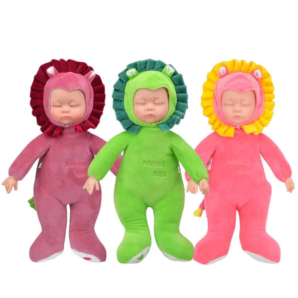 42 см плюшевые куклы Игрушечные лошадки Reborn Baby Lion Kawaii закрыть Средства ухода для
