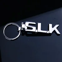 Брелоки для Mercedes Benz CLS GL GLK GLC ML SLK GLA GLE A B C E S R 3D автомобильный брелок Металлический брелок для ключей кольца брелоки - Название цвета: SLK