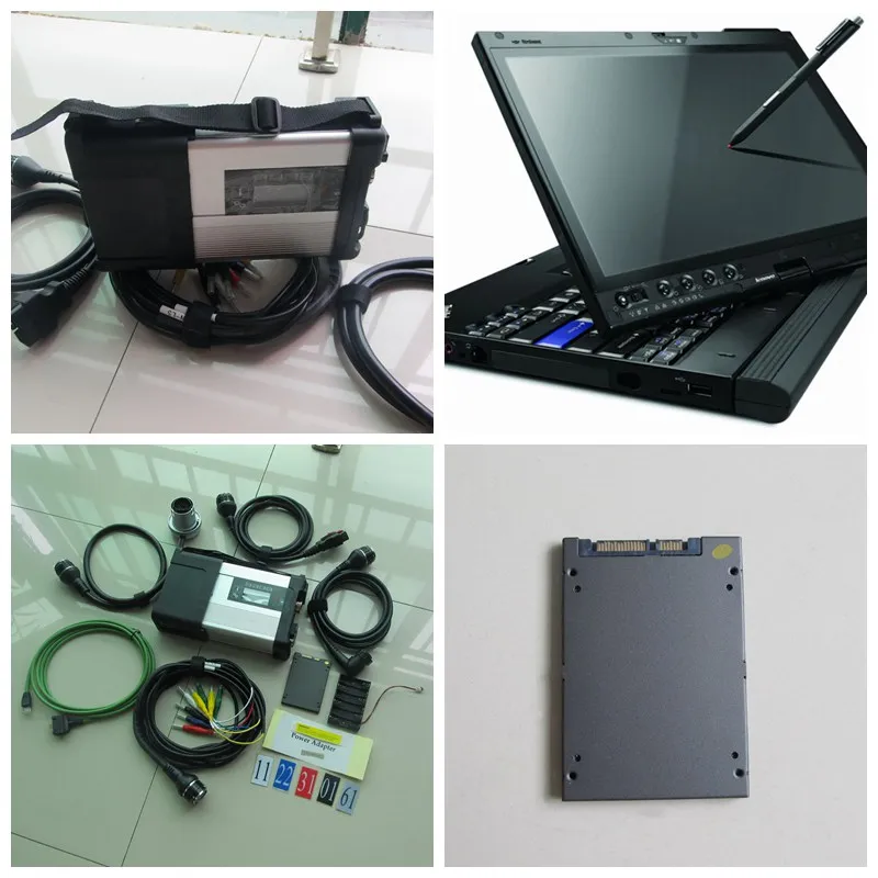  MB Stern C5 SD Verbinden mit ssd software v2019.9 super speed + X200T touch screen laptop für autos