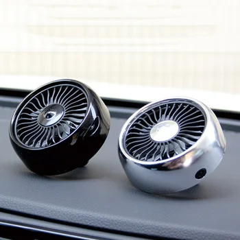 

Mini Car USB Fan Air Vent 3 Speeds Built-in LED Light with Cable Cooling Fan NJ88