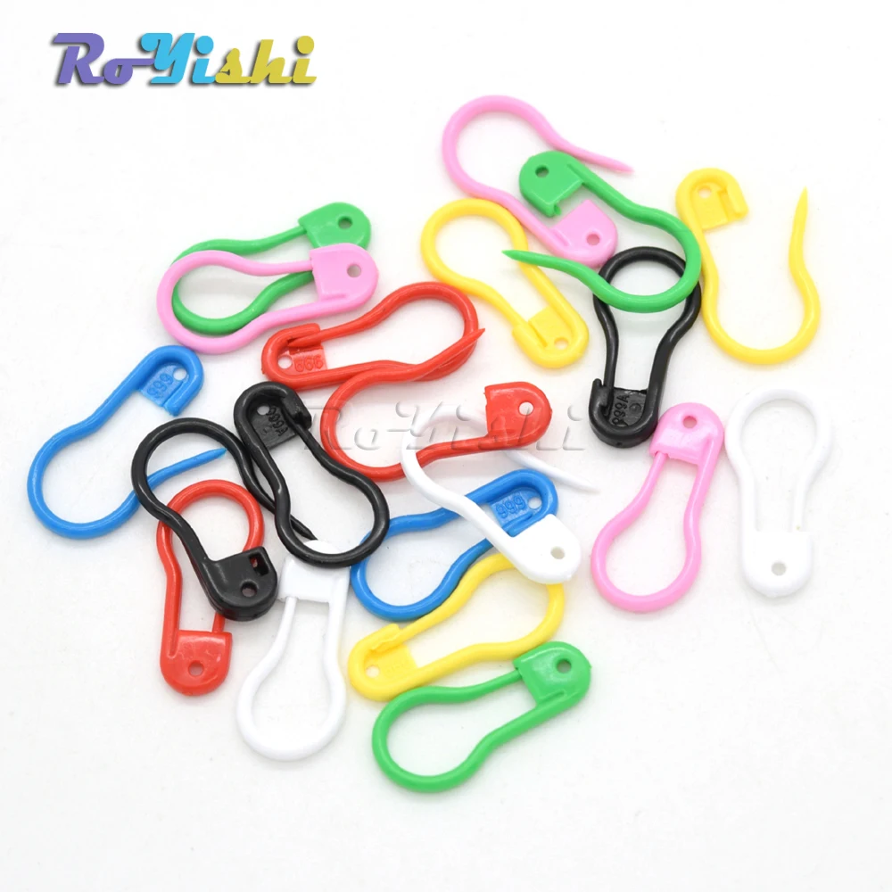 Colorful Plastic Safety Pins 7/8"Length For Label Tags Fasteners Charms Baby Shower sewing pins