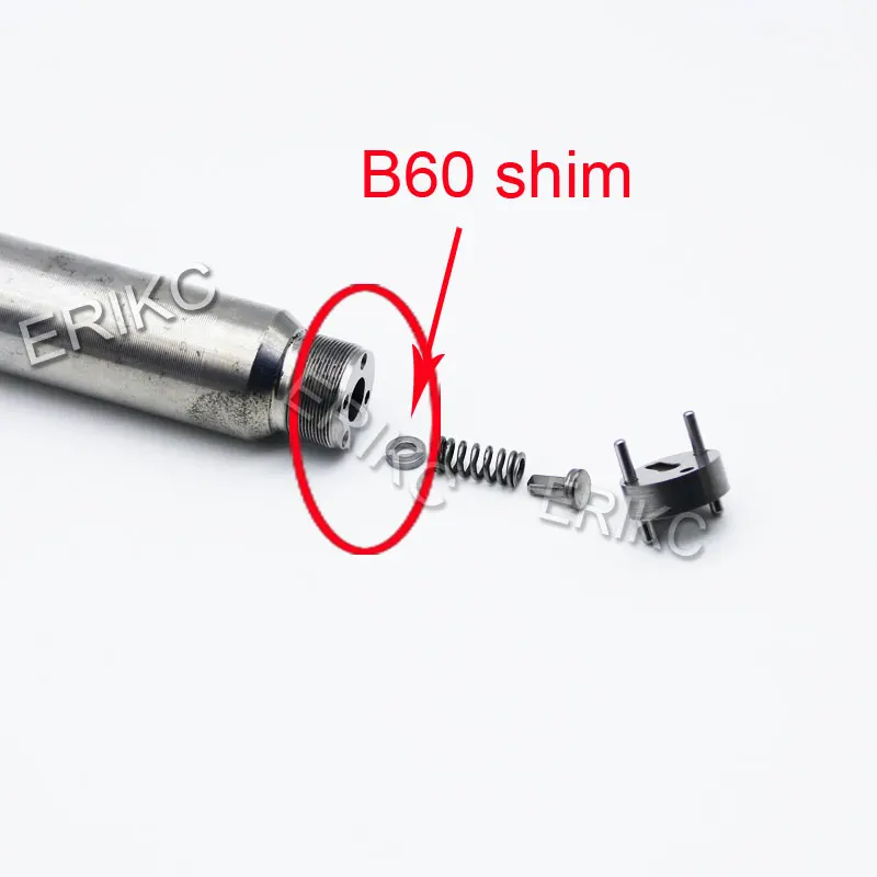 ERIKC B60 Size 1.34-1.52mm Gaskets Piezo Shims for Siemens injector B61 Size 0.970-1.015mm Nozzle Adjust Washer Total 50pcs