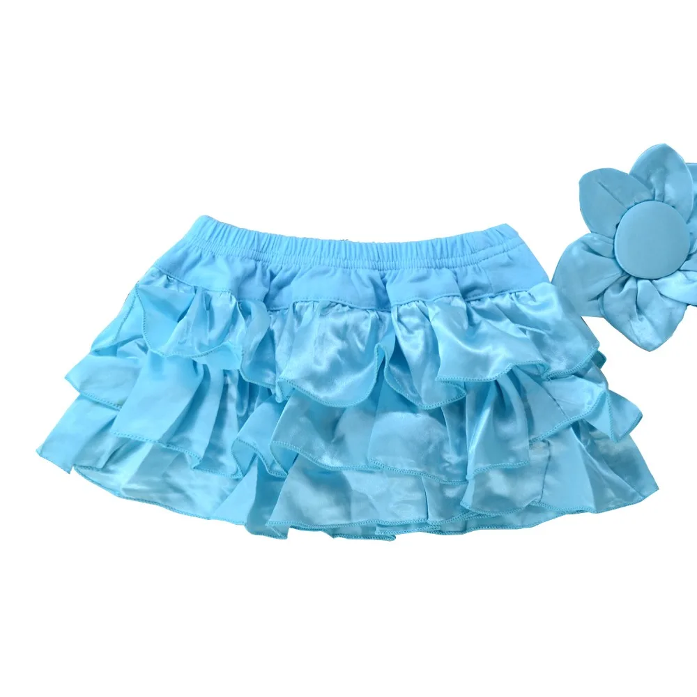 Infant Baby Girls Kleding Ruched Solid Blue Midskirt Little Kids Lassok ...