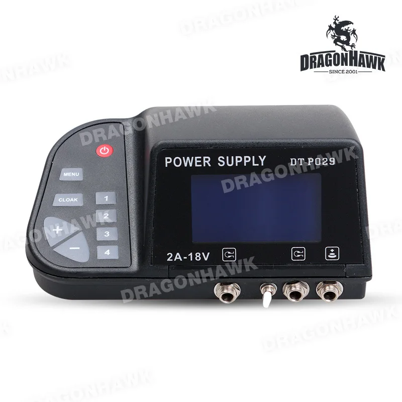 

Pro Portable Dual LCD Tattoo Power Machine Gun Supply