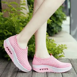 KANCOOLD/уличная женская обувь из сетчатого материала; повседневная спортивная обувь на толстой подошве с воздушной подушкой; визуально