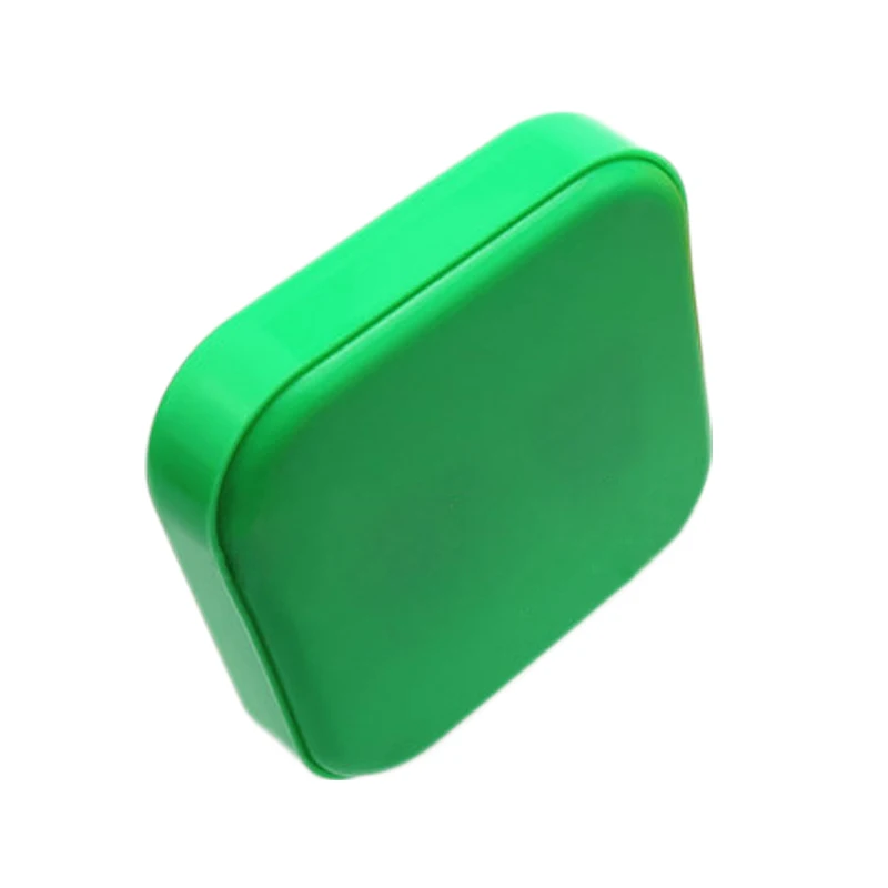 green Магнитная коробка для хранения штифтов чехол для рукоделия хранение анти-потеря квадратные коробки для хранения Швейных игл вышивка хранение инструментов - Цвет: green