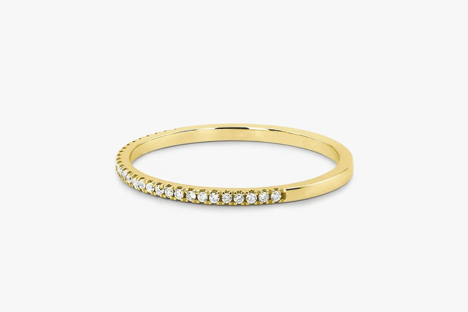 Обручальное кольцо, каменное штабелируемое кольцо, Ювелирное кольцо, тонкие милые кристаллы, размер 5-11, Прямая поставка, кольцо на палец, серебряные ювелирные украшения - Цвет основного камня: Gold