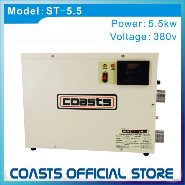 Побережье 5.5kw бассейн/нагреватель воды для спа (тепловой насос) с цифровым