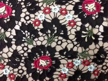 

New pattern 5yards/bag ZX02# Colored hollowed-out watersoluble flowers for bridal wedding dress/sawing Free shipping